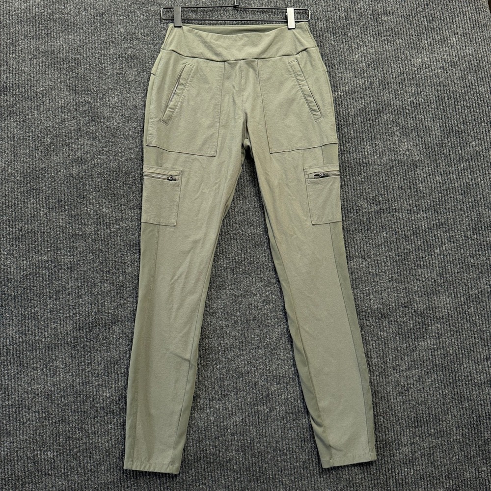 Athleta Trekkie North Jogger Womens 8T Tall Green Cargo Hiking Pants Stretch
